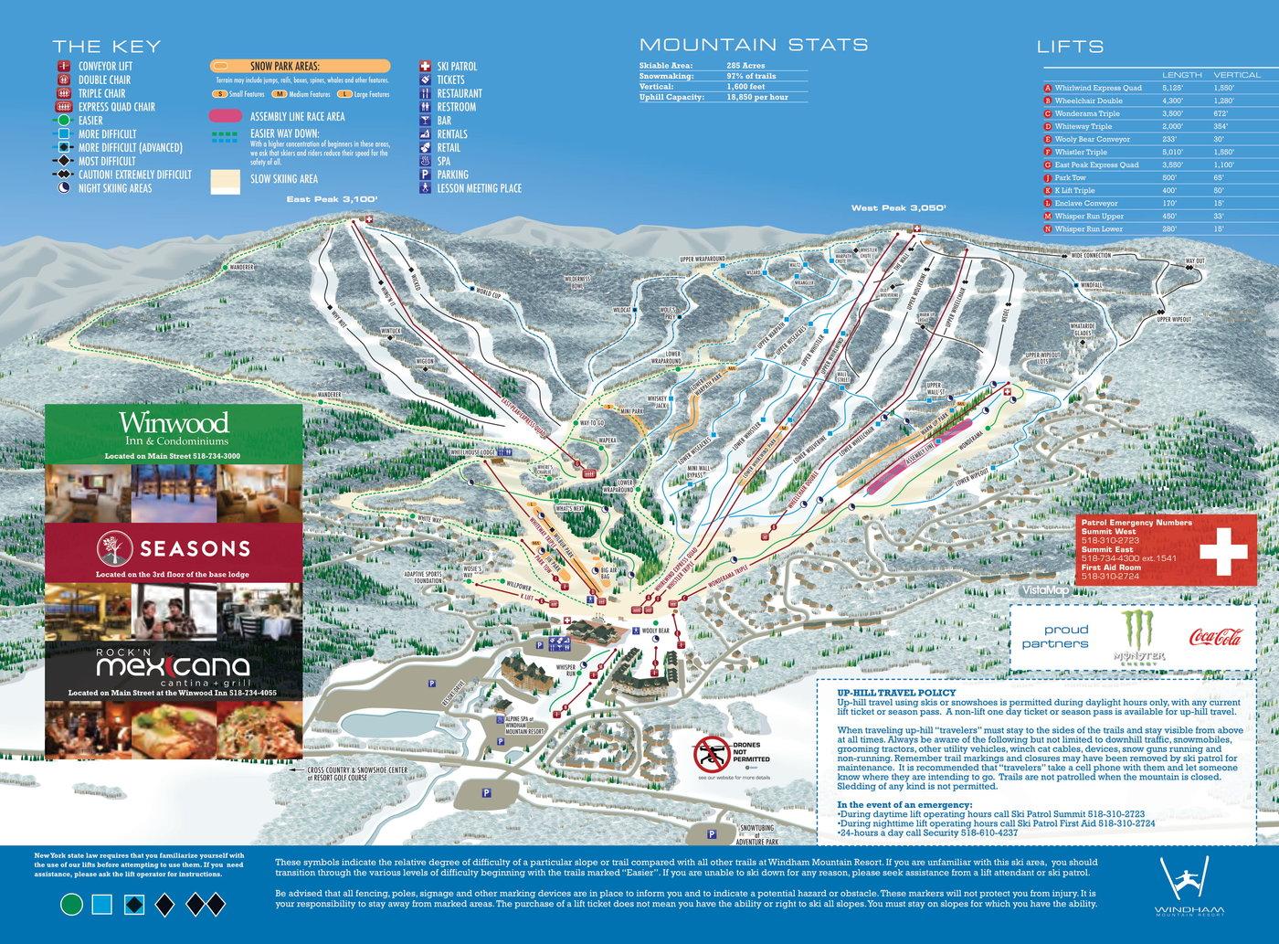 Windham Mountain Trail Map