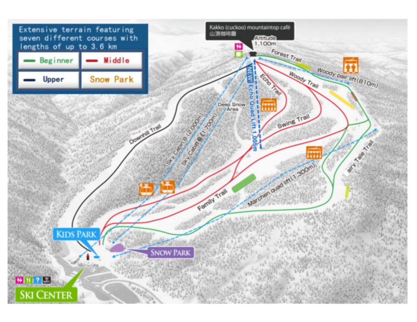 Sapporo Kokusai Trail Map