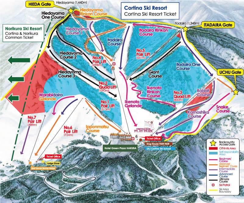 Cortina Trail Map